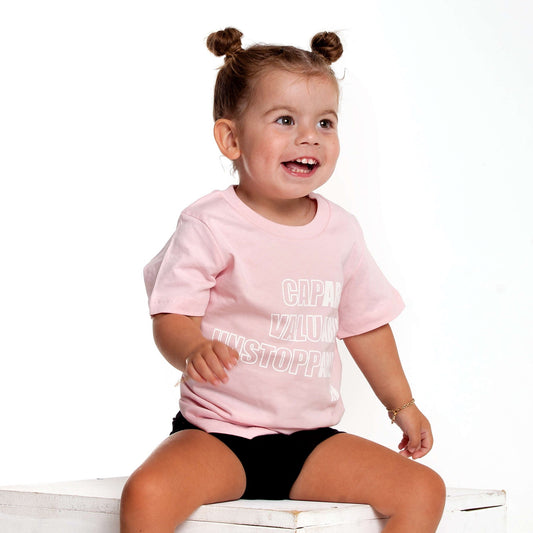 ABLE Tee (KIDS) - Black/Pink *Sizes 2-8