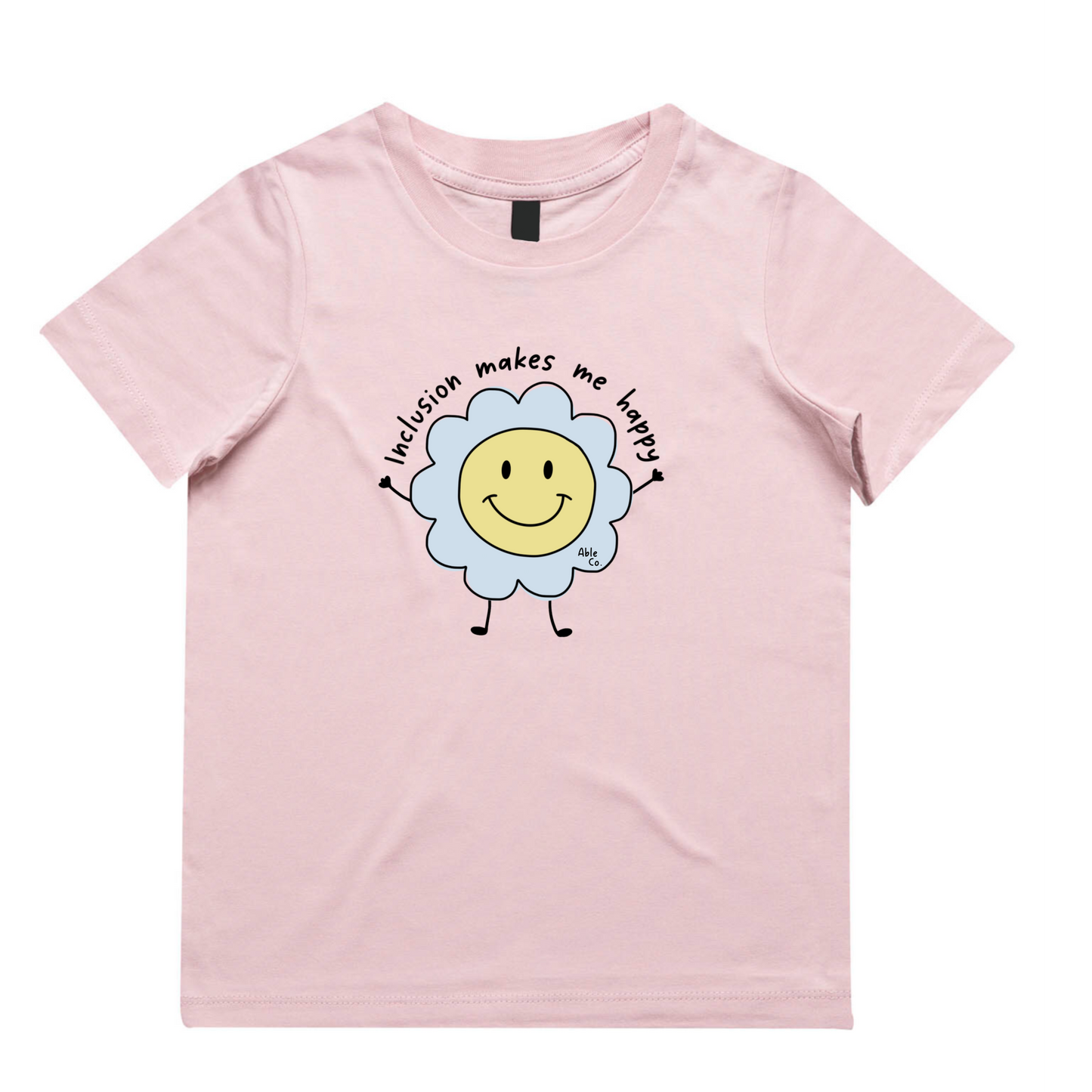 Happy Inclusion Tee (KIDS) - Pink Sizes 1-4 Only
