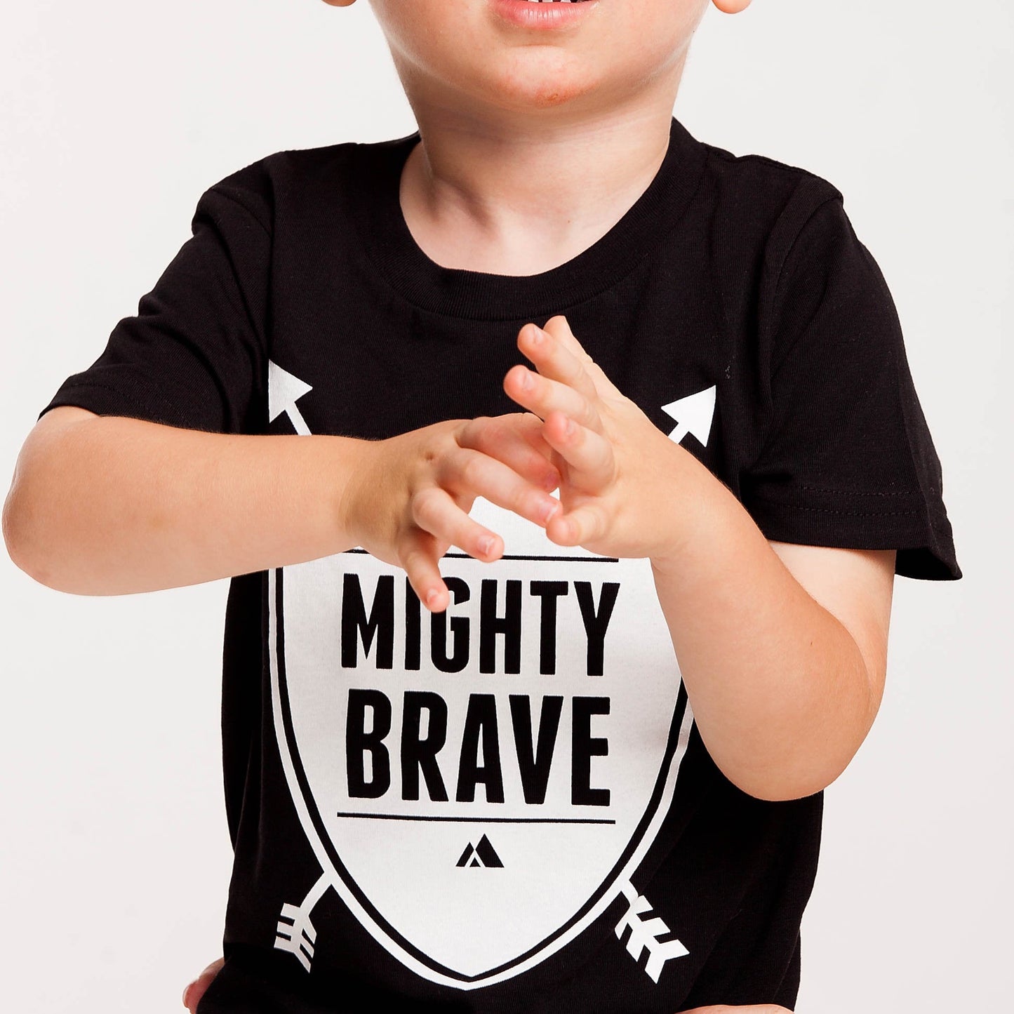 Mighty Brave Tee (KIDS) - Black/Pink/White/Grey
