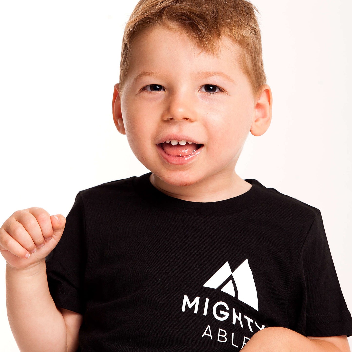 Mighty Able Tee (KIDS) - Black/Pink